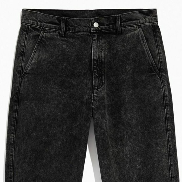 NWT $129 LAZY OAF JEANS Tokyo Trouser Relaxed Tapered in Black - Picture 2 of 2
